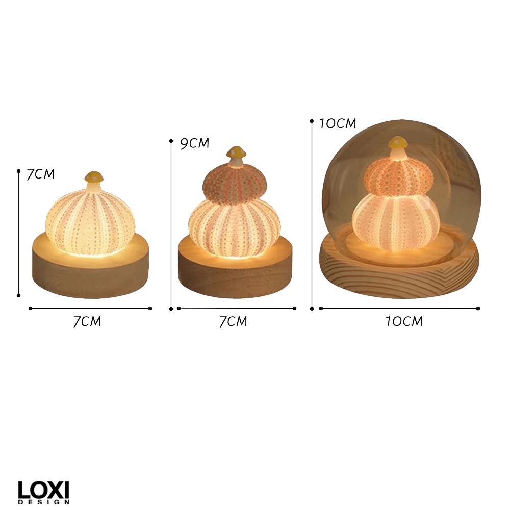 Loxi Design™ Sea Urchin Mushroom lamp