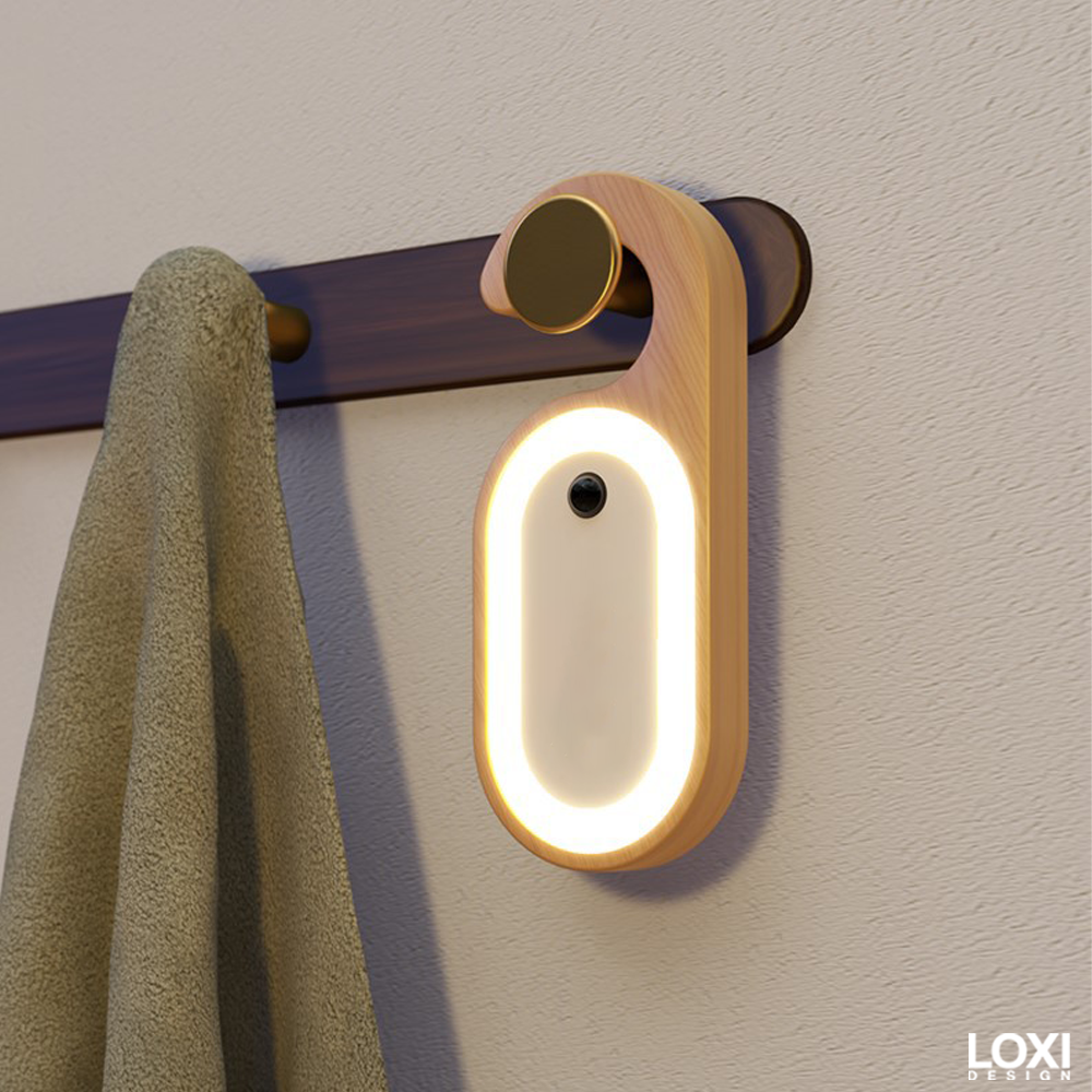 Loxi Design™ Wood Notepad Hangable Lamp