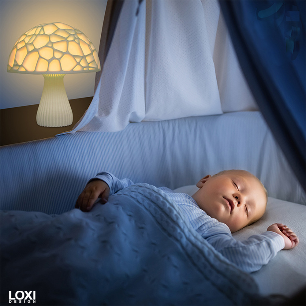 Loxi Design™ 3D Print Mushroom Lamp